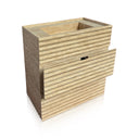 Travertine bathroom Vanity 24 Inch with custom drawer