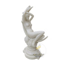 Garden marble statue of Sea Nymph White Marble