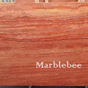 Red Travertine Marble Slab