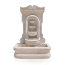 Cascading wall mounted water feature with Tiered Bowls 69" Tall