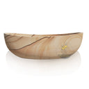 Sandstone Bathtub | Wavy Desert Tone Oval Trough 70.87" Long