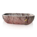 Marble Freestanding Tub | Rosa Levanto Deep Oval Soaking 70.87&quot; Long