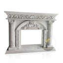 Custom Marble Fireplace 52" Tall