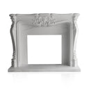 White Marble Fireplace Mantel 51" Height