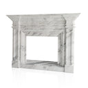 Italian Marble Fireplace Surround Volakas 56" Tall