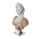 Marble bust in white marble + sunsent red - Image 3