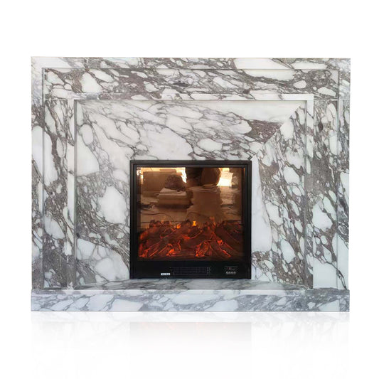 Arabescato Stone Fireplace Italian