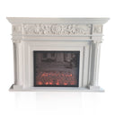 Fireplace With White Marble 47" Tall