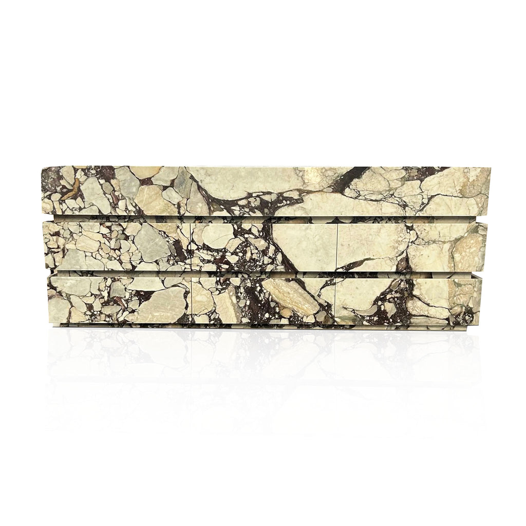 Italian Valgri White Marble Vanity Unit 33.46″ Tall