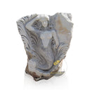 Hand-Carved Marble Relief of Mermaid