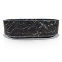 Custom Modern Marble Bathtub black Nero Marquina Marble