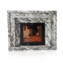 Large Arabescato Marble Fireplace and Surround