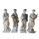 Garden Marble statue for sale in white marble + yellow onyx - Image 3
