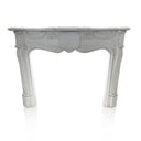 White Marble Fireplace Mantel