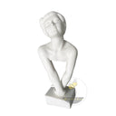 Custom Marble Bust in White marble - Image 3