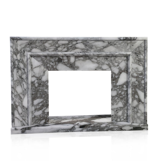 Modern Arabescato Fireplace Surround