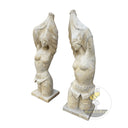 Large Marble Sculpture in Classic Beige Limestone - Image 4