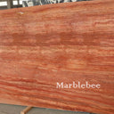 Red Travertine Marble Slab