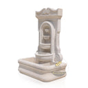 Cascading wall mounted water feature with Tiered Bowls 69" Tall