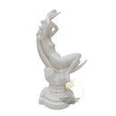 Garden marble statue of Sea Nymph White Marble