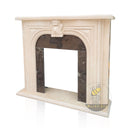Portuguese Limestone Fireplace 45" Tall