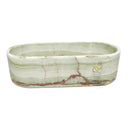 Green Onyx Translucent Oval Trough 70.87" Long