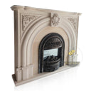 Portuguese Limestone Fire Surround 43" Tall