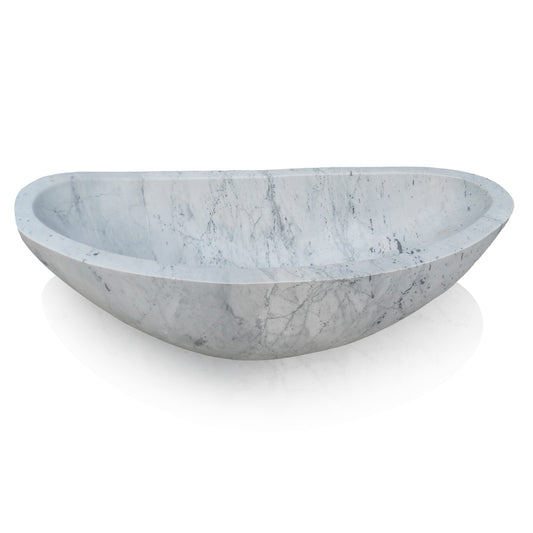 White Carrara Marble Bath