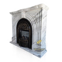 Italian Volakas Marble Mantel 47" Tall