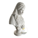 Marble Bust for sale in White marble - Image 4