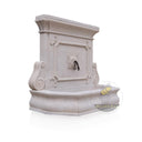 Marble Wall Fountain Architectural Beige Limestone 65" Tall