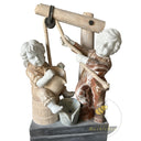 statue fountain in Red marble + White Marble + Black limestone - Image 3