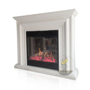 White Marble Hearth 47" Tall