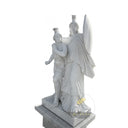 Marble Sculpture for Sale of White Marble Warrior and Youth