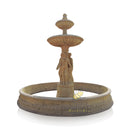 نافورة حديقة من طبقتين