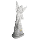 Marble sculpture of Embracing Angel Lovers in White Marble