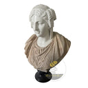 Custom Marble Bust in Beige marble + white marble - Image 4