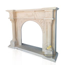 Marble Hearth - Spanish Beige Marble 45" Tall