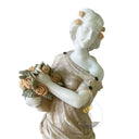 Garden Marble statue for sale in white marble + yellow onyx - Image 4