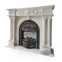 Traditional Marble Fireplace 54" Tall