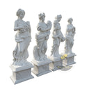 Four Season Goddess Quartet White Marble