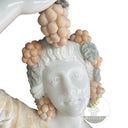 Garden Marble statue for sale in white marble + yellow onyx - Image 5