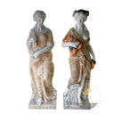 Garden Marble statue for sale in white marble + yellow onyx - Image 5