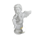 Marble Angel for Garden white marble praying cherub