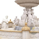 Large Outdoor Fountains White/Beige Marble Mythological Statuary Pool