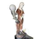 statue fountain in Red marble + White Marble + Black limestone - Image 5