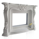 Marble Mantel Rococo Fireplace 49" Tall