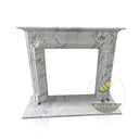 Modern Marble Fireplace 48" Tall