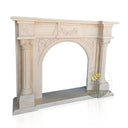 Marble Hearth - Spanish Beige Marble 45" Tall