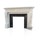 Marble Fireplace Elegant Neoclassical 42" Tall